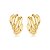 Brinco de base dourado liso banho em ouro 18k - Imagem 1