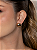 Brinco de base dourado liso banho em ouro 18k - Imagem 1