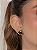 Brinco de base dourado liso banho em ouro 18k - Imagem 1