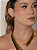 Brinco de base dourado liso banho em ouro 18k - Imagem 2