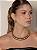 Brinco de argola liso acetinado banho em ouro 18K - Imagem 2