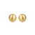 Brinco de base liso acetinado banho em ouro 18K - Imagem 1