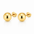 Brinco de base liso banho em ouro 18k - Imagem 1