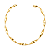 Colar de aro acetinado banho em ouro 18k - Imagem 1