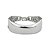 Bracelete liso banho em ródio branco - Imagem 1