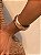 Bracelete dourado liso banho em ouro 18k - Imagem 1