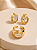 Conjunto Brinco e Anel De Dedinho com Zircônia Cristal – Banho em Ouro 18K - Imagem 1