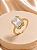 Anel Retangular com Zircônia Cristal Cravejada – Banho em Ouro 18K - Imagem 2