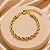 Pulseira De Corrente Torçal Lisa Dourada – Banho em Ouro 18K - Imagem 1