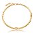 Colar dourado liso banho em ouro 18k - Imagem 1