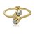 Bracelete com banho duplo banho em ouro 18k e rodio branco - Imagem 2
