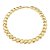 Colar dourado liso com detalhes acetinado banho em ouro 18k - Imagem 1
