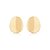 Brinco dourado liso banho em ouro 18k - Imagem 2