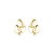 Brinco dourado liso banho em ouro 18k - Imagem 2