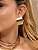 Brinco de argola dourado liso banho em ouro 18k - Imagem 1