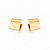 Brinco de argola dourado liso banho em ouro 18k - Imagem 2