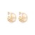 Brinco de argola liso acetinado banho em ouro 18k - Imagem 1