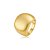 Anel dourado liso acetinado banho em ouro 18k - Imagem 2