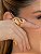 Anel dourado liso acetinado banho em ouro 18k - Imagem 2