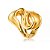 Anel dourado liso acetinado banho em ouro 18k - Imagem 1