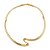 Colar de aro dourado liso banho em ouro 18k - Imagem 2