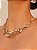 Colar de aro dourado liso banho em ouro 18k - Imagem 2