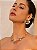 Colar de aro dourado liso banho em ouro 18k - Imagem 3