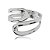 Bracelete liso banho em ródio branco - Imagem 2