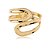 Bracelete liso banho em ouro 18k - Imagem 2