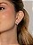 Conjunto de brinco e colar cravejado de zircônia cristal banho em ouro 18k - Imagem 4