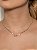 Colar dourado com zircônia cristal banho em ouro 18k - Imagem 2