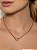 Colar duplo dourado com zircônia cristal banho em ouro 18k - Imagem 2