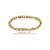 Pulseira cravejada de zircônia cristal banho em ouro 18k - Imagem 1