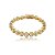 Pulseira cravejada de zircônia cristal banho em ouro 18k - Imagem 1