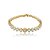 Pulseira cravejada de zircônia cristal banho em ouro 18k - Imagem 1