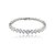Pulseira cravejada de zircônia cristal banho em ródio branco - Imagem 1