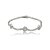Pulseira cravejada de zircônia cristal banho em ródio branco - Imagem 1