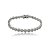 Pulseira cravejada de zircônia cristal banho em ródio branco - Imagem 1