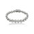 Pulseira cravejada de zircônia cristal banho em ródio branco - Imagem 1
