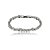 Pulseira cravejada de zircônia cristal banho em ródio branco - Imagem 1