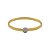 Bracelete com detalhe cravejado de zircônia cristal banho em ouro 18k - Imagem 1