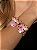 Conjunto luxo de bracelete e brinco borboleta cravejado de zircônia banho em ouro 18k - Imagem 4