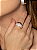 Conjunto de brinco e anel dourado cravejado de zircônia cristal banho em ouro 18k - Imagem 3