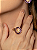 Conjunto de brinco e anel de flor cravejado de zircônia ametista banho em ouro 18k - Imagem 2