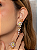 Conjunto luxo de brinco e anel cravejado de zircônia com pedra fusion citrino banho em ouro 18k - Imagem 3