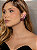 Brinco ear cuff de luxo cravejado de zircônia ametista banho em ouro 18k - Imagem 3