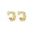 Brinco de argola dourado liso banho em ouro 18k - Imagem 1