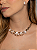 Conjunto luxo flor de brinco e colar cravejado de zircônia cristal com madre pérola banho em ouro 18k - Imagem 2