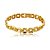 Pulseira dourada cravejado de zircônia cristal banho em ouro 18k - Imagem 1