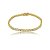 Pulseira riviera cravejada de zircônia cristal banho em ouro 18k - Imagem 1